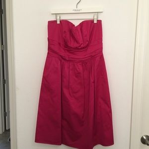 David’s Bridal Charmeuse Pleated Bodice & Pocket